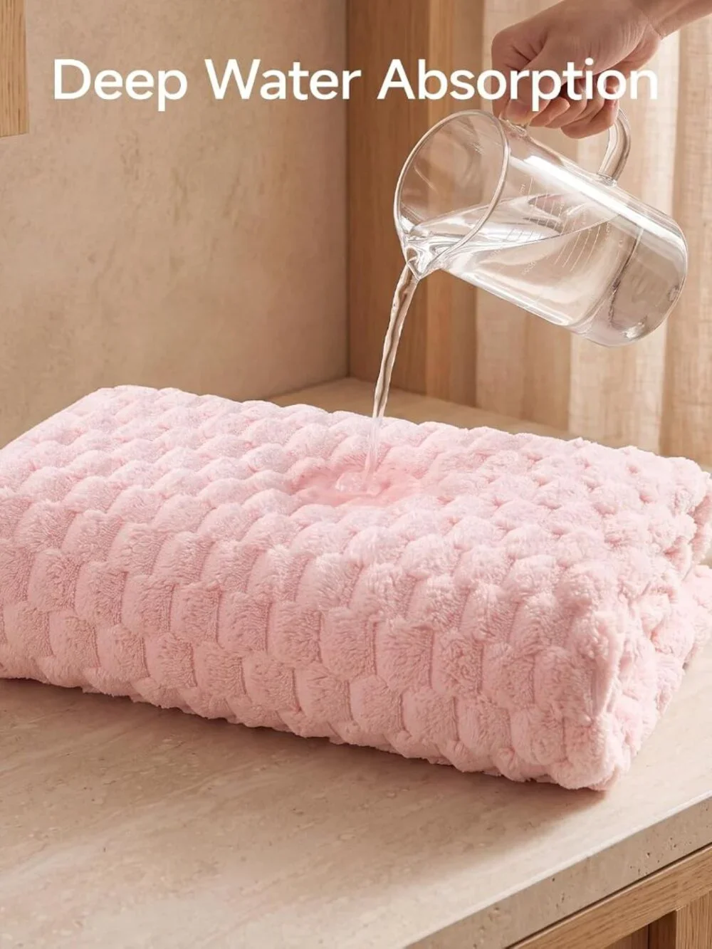 New REDKISS 2 Large Pink All-Purpose Super-Absorbent  Towels  27